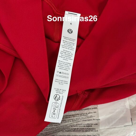 NWT Lululemon Align HR Pant 25” Legging Size 6 Oxford Red Lunar New Year 2026 - Picture 10 of 15